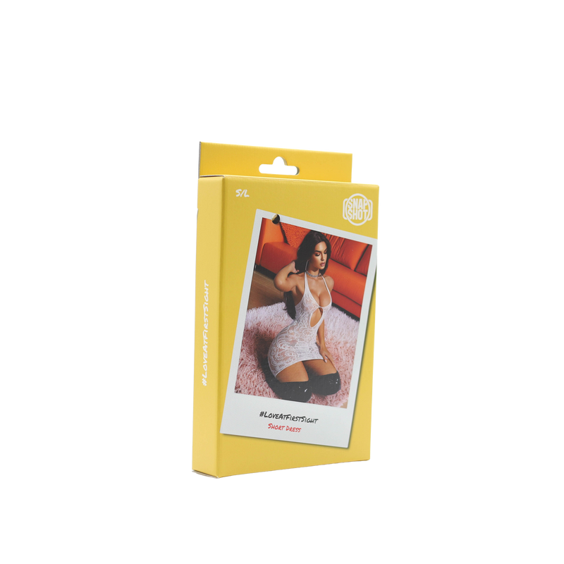Snapshot - #loveatfirstsight - Sexy Kort Jurkje - One Size - Wit