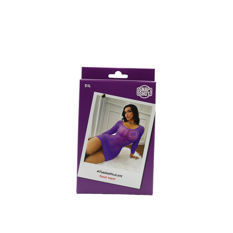 Snapshot - #theoneilove - Sexy Kort Jurkje - One Size - Paars