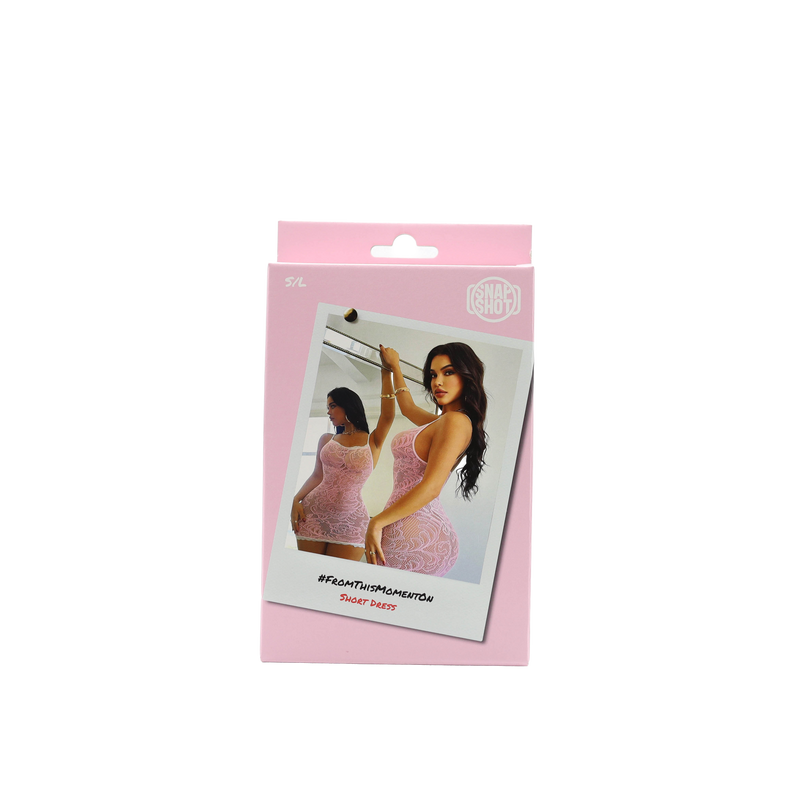 Snapshot - #fromthismomenton - Sexy Kort Jurkje - One Size - Roze