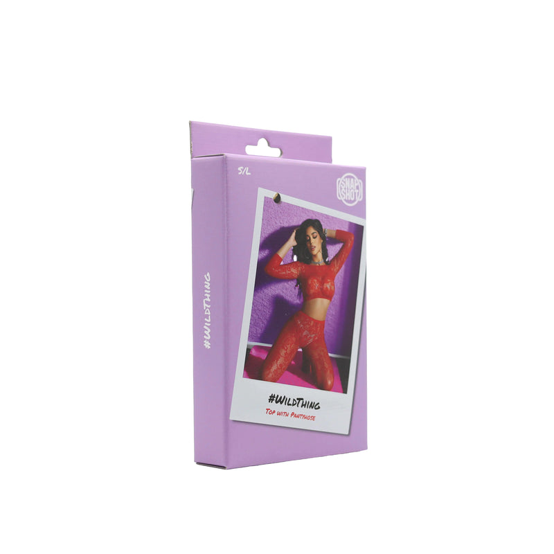 Snapshot - #wildthing - Top met Panty - One Size - Rood-Erotiekvoordeel.nl