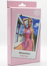 Snapshot - #goodcatch - Visnet Mini Jurk - One Size - Hot Pink-Erotiekvoordeel.nl