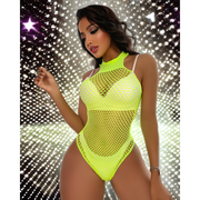 Snapshot - #saturdaynightfever - Visnet Body - One Size - Geel-Erotiekvoordeel.nl