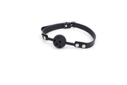 Smart Moves - Siliconen Ball Gag met Ademgaten - Zwart-Erotiekvoordeel.nl