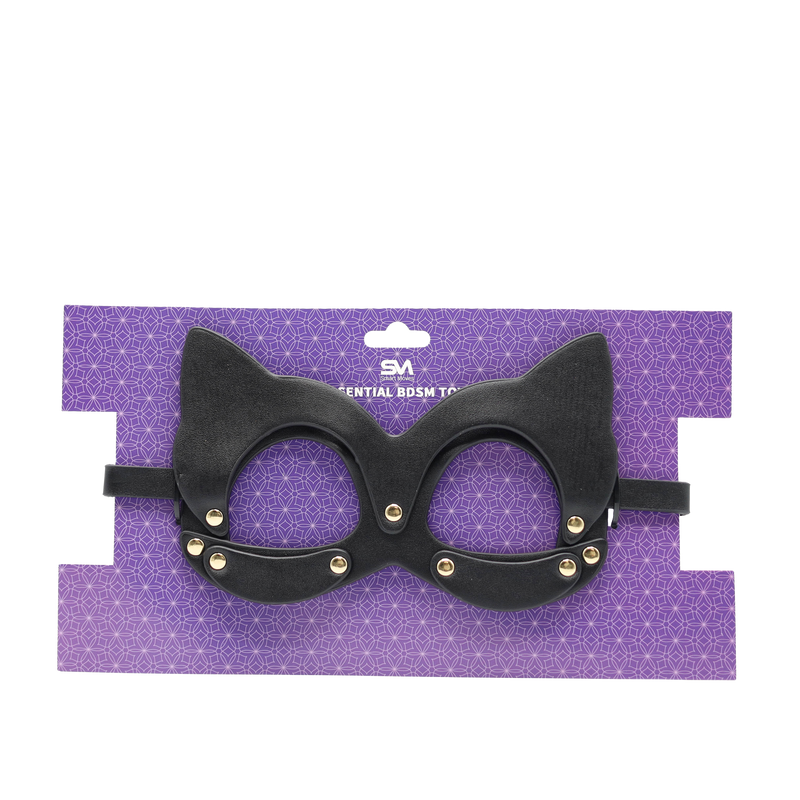Smart Moves - Kattenmasker met Studs - Zwart-Erotiekvoordeel.nl