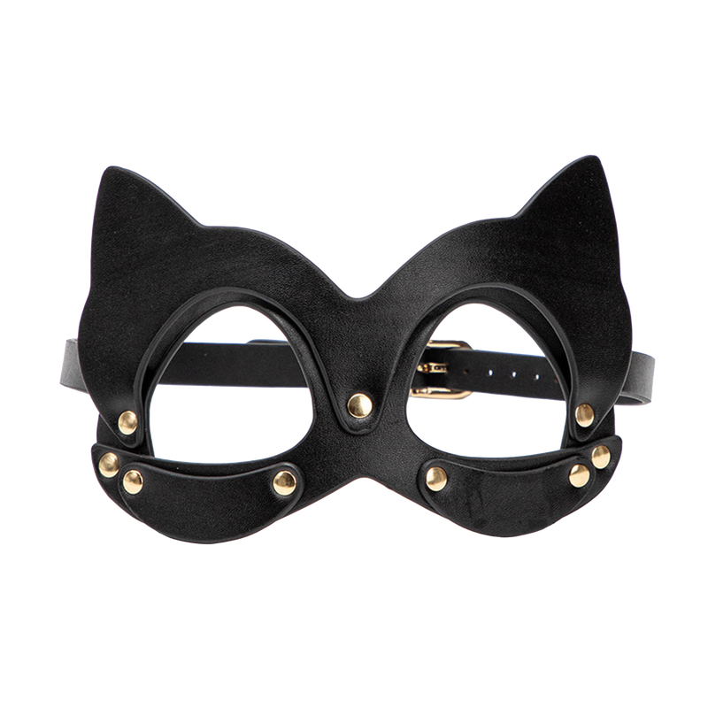Smart Moves - Kattenmasker met Studs - Zwart-Erotiekvoordeel.nl