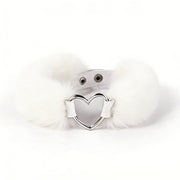 Smart Moves - Love Collar - Kunstbont - Hartvormige Ring - Wit-Erotiekvoordeel.nl