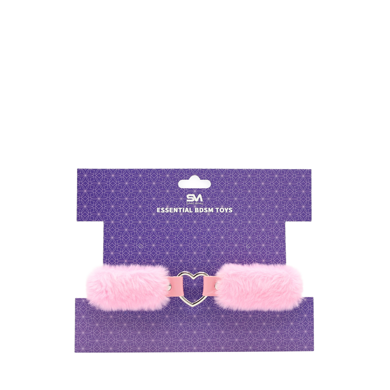 Smart Moves - Love Collar - Kunstbont - Hartvormige Ring - Roze-Erotiekvoordeel.nl
