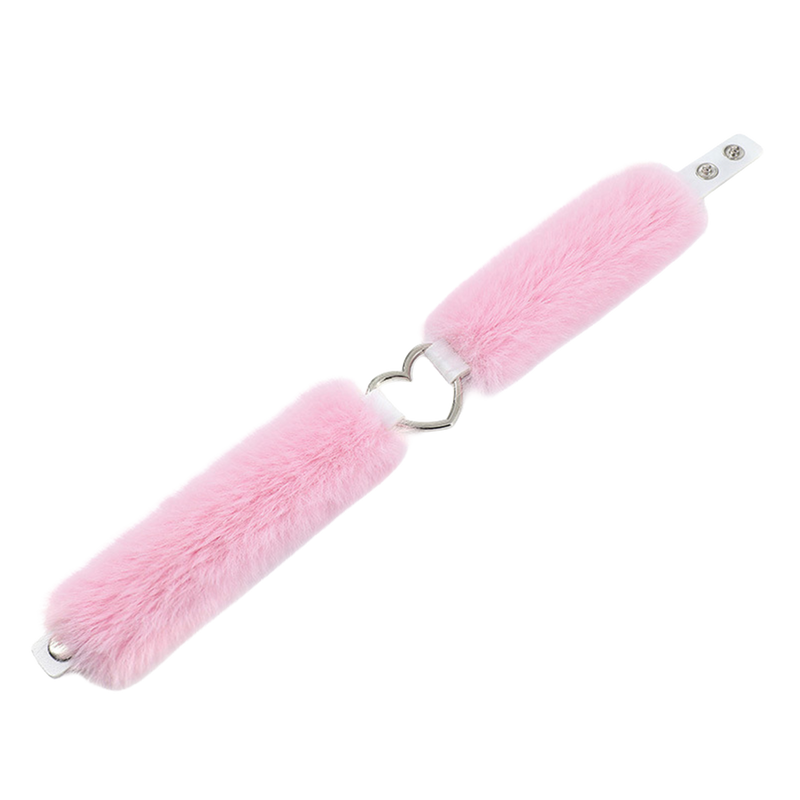 Smart Moves - Love Collar - Kunstbont - Hartvormige Ring - Roze-Erotiekvoordeel.nl