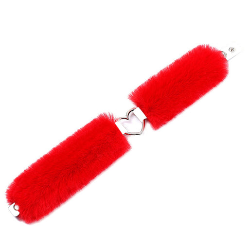 Smart Moves - Love Collar - Kunstbont - Hartvormige Ring - Rood-Erotiekvoordeel.nl