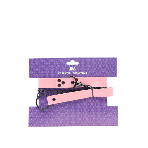 Smart Moves - Eenvoudige Collar met Leiband - Roze-Erotiekvoordeel.nl
