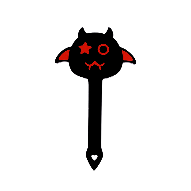 Smart Moves - Naughty Devil Paddle - Zwart/Rood-Erotiekvoordeel.nl