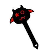 Smart Moves - Naughty Devil Paddle - Zwart/Rood-Erotiekvoordeel.nl