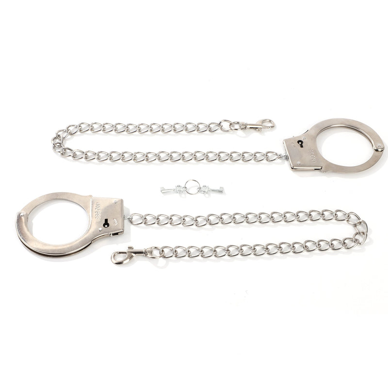 Smart Moves - Politie Handboeien met Lange Ketting - Zilver-Erotiekvoordeel.nl