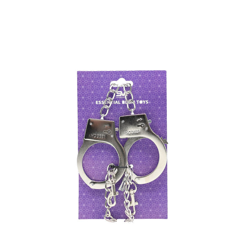 Smart Moves - Politie Handboeien met Lange Ketting - Zilver-Erotiekvoordeel.nl
