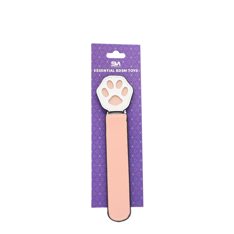 Smart Moves - Paw Paddle met Extra Breed Handvat - Roze/Wit-Erotiekvoordeel.nl