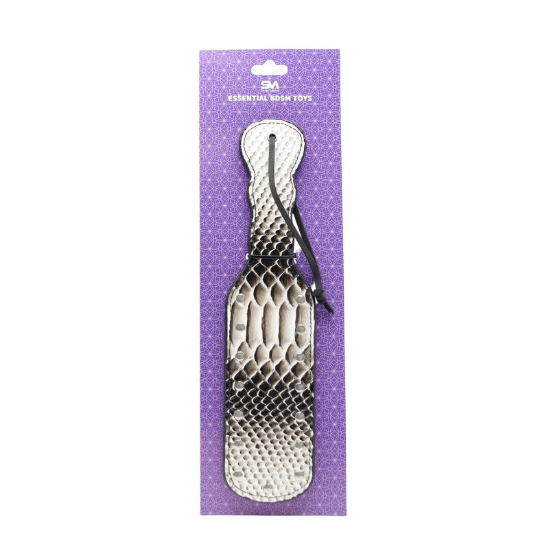 Smart Moves - Paddle - Crocodile Print - Zwart/Wit-Erotiekvoordeel.nl