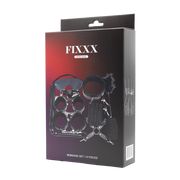 Fixxx - BDSM Bondageset - Gevoerd met Bont - Zwart-Erotiekvoordeel.nl
