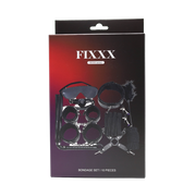 Fixxx - BDSM Bondageset - Gevoerd met Bont - Zwart-Erotiekvoordeel.nl