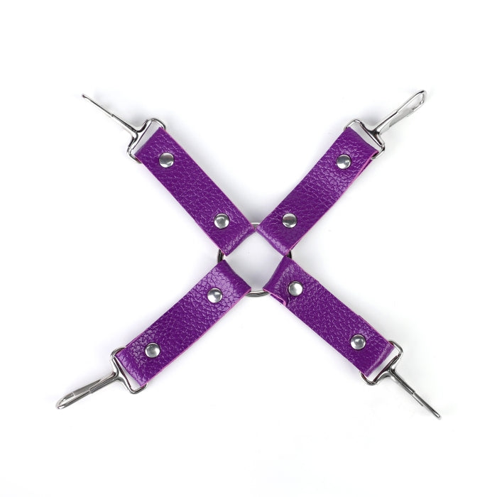 Fixxx - BDSM Bondageset - Gevoerd met Bont - Paars-Erotiekvoordeel.nl