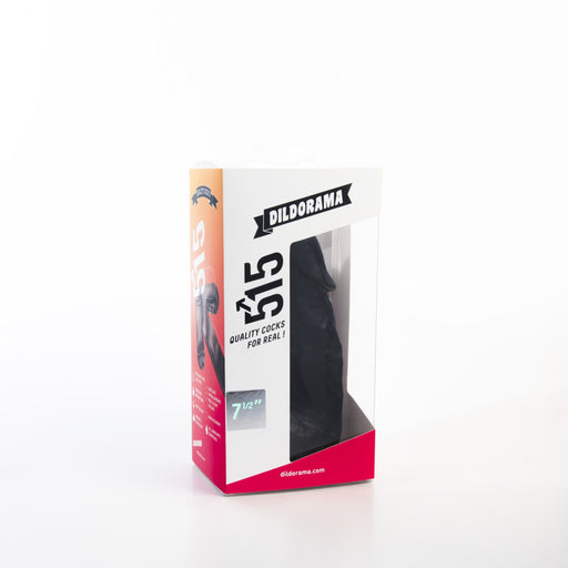 515 line - Dildo - Met Zuignap 20.5 x 5,2 cm - Zwart