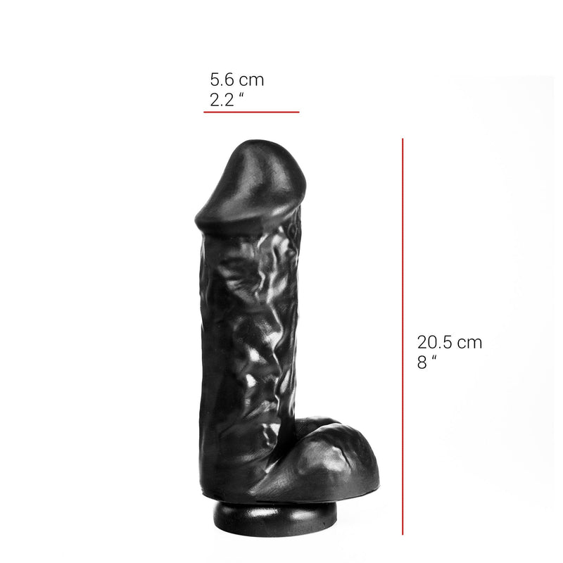 515 line - Dildo - Met Zuignap 22 x 5.6 cm - Zwart