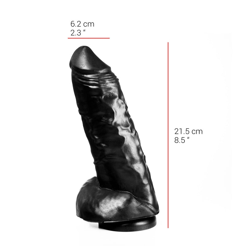 515 line - Dildo - Met Zuignap 22.5 x 6.2 cm - Zwart