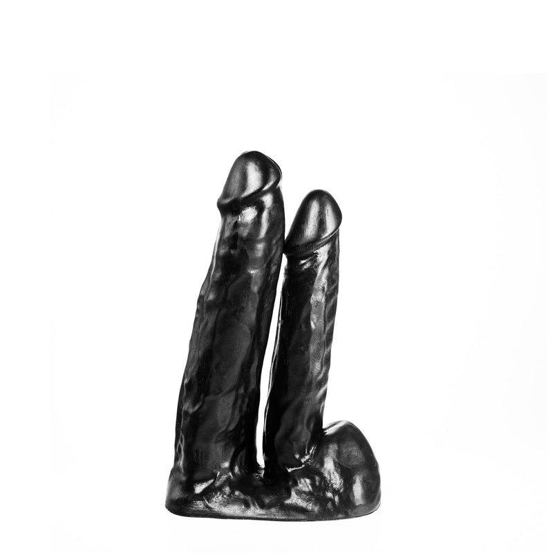 515 line - Dubbele Dildo - 20.5 en 14 cm - Zwart