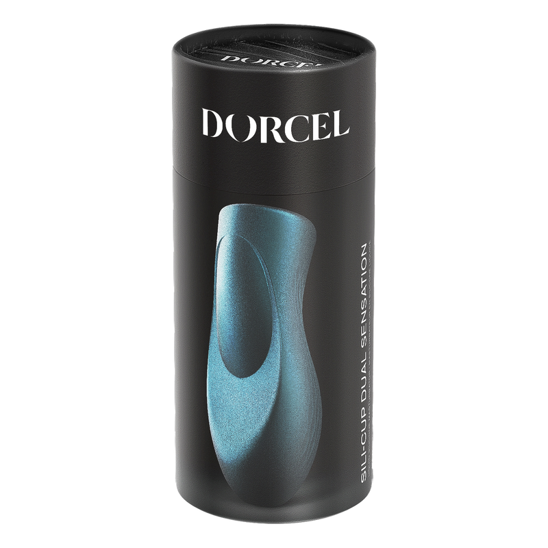 Dorcel - Sili-Cup - Dual Sensation Masturbator - Siliconen - Blauw Metallic