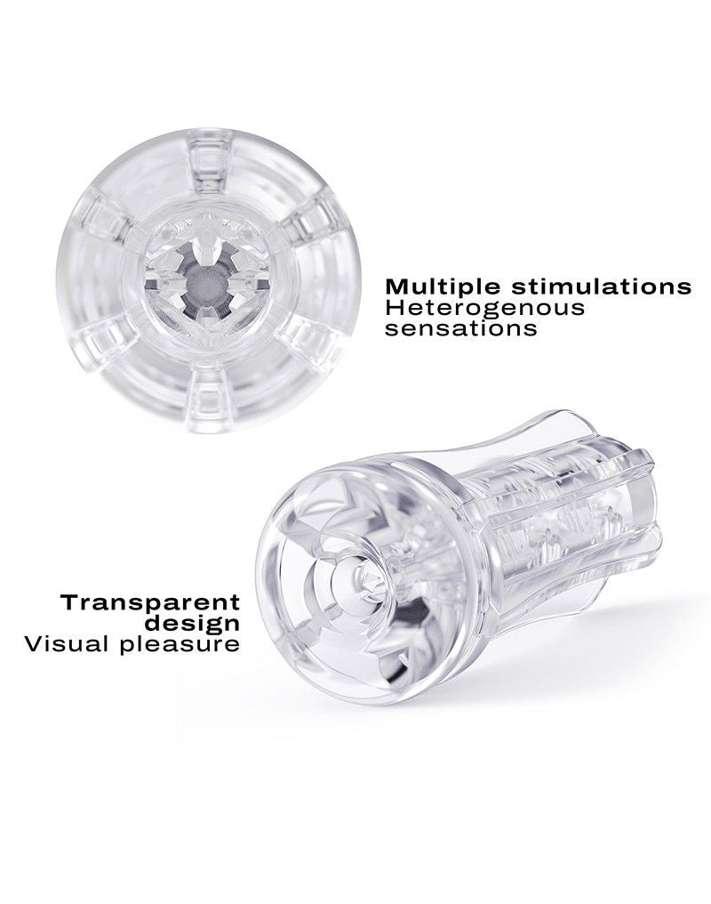 Dorcel - Deep Blow Multi Sensation - Stroker Sleeve Voor Masturbator - Transparant