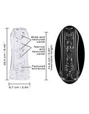 Dorcel - Deep Blow Multi Sensation - Stroker Sleeve Voor Masturbator - Transparant