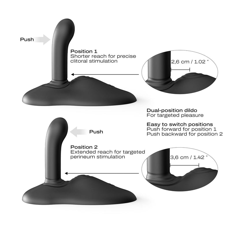 Dorcel - Power Ride - Hands-free Vibrator - Met Stoot Functie - Zwart-Erotiekvoordeel.nl