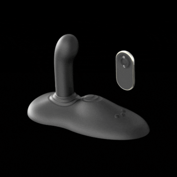 Dorcel - Power Ride - Hands-free Vibrator - Met Stoot Functie - Zwart-Erotiekvoordeel.nl