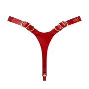 Strap-On-Me - Fabulous - Kunstleren Strapon Harnas - Passend van XS t/m XXL - Rood Lak