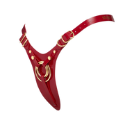 Strap-On-Me - Fabulous - Kunstleren Strapon Harnas - Passend van XS t/m XXL - Rood Lak