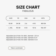 Strap-On-Me - Fabulous - Kunstleren Strapon Harnas - Passend van XS t/m XXL - Zwart Lak