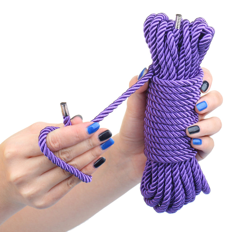 Being Fetish - Magic Touch Deluxe Silky Bondagetouw - 10 meter - Paars-Erotiekvoordeel.nl