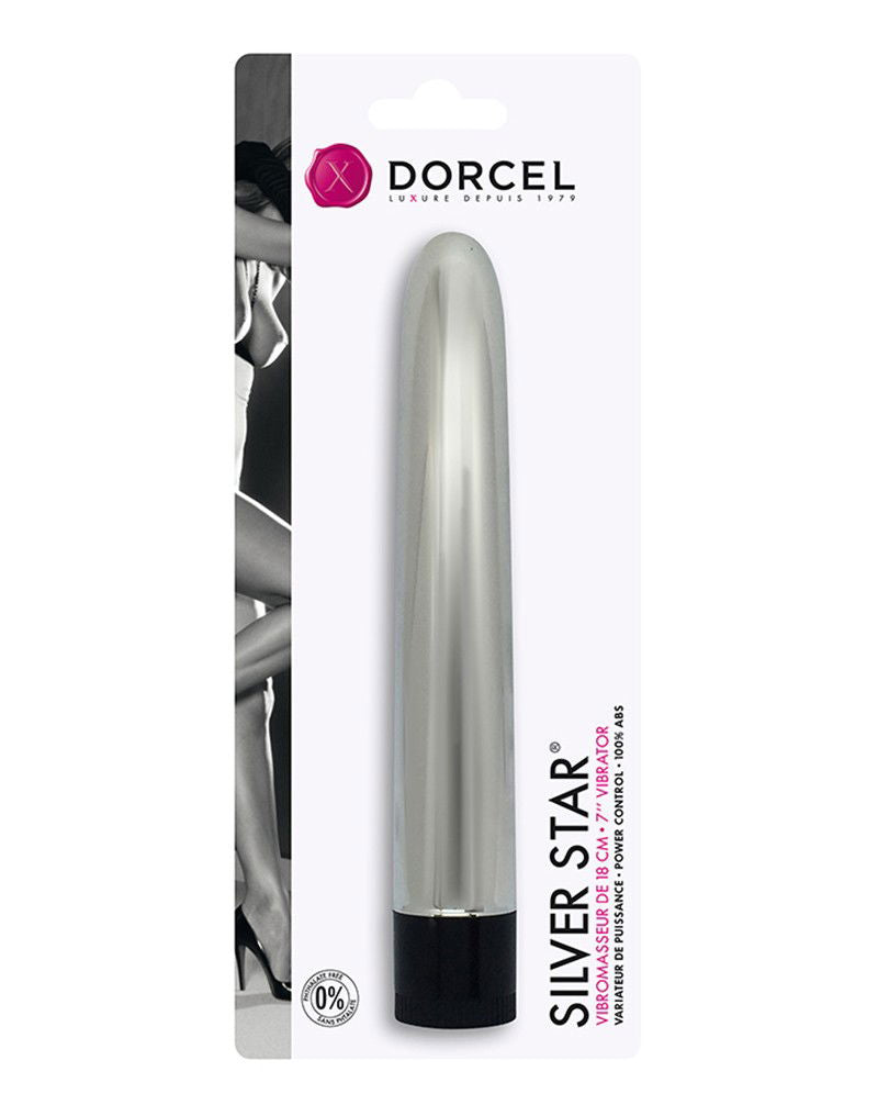 Dorcel - Silver Star - Klassieke Vibrator - Zilver