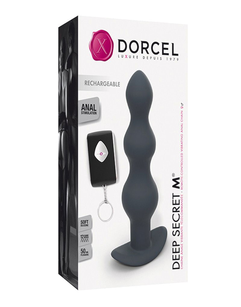 Dorcel - Deep Secret - Vibrerende Buttplug Met Afstandsbediening - Medium