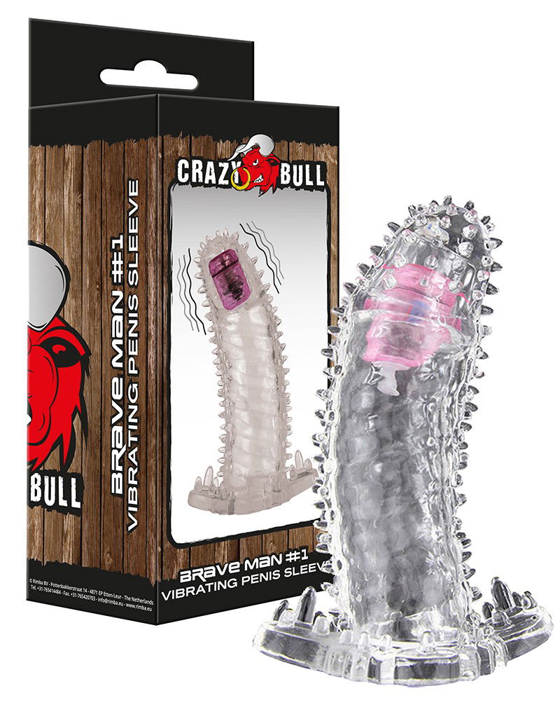 Crazy Bull - Vibrerende Penis Sleeve - Brave Man 1