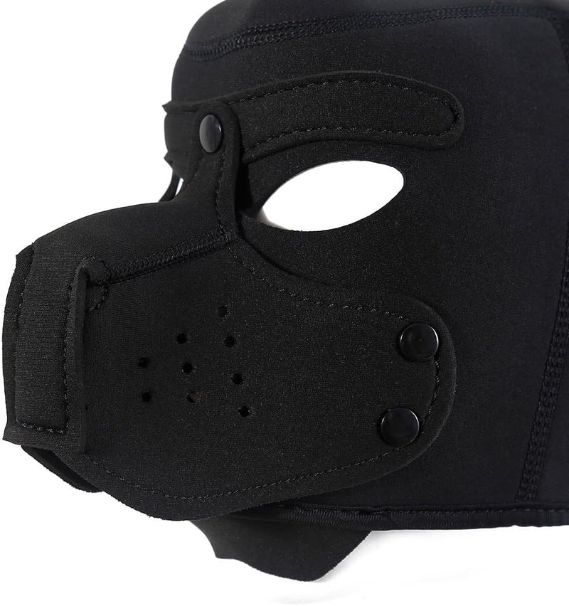 Fixxx - Hondenmasker - Puppy Hood - Zwart-Erotiekvoordeel.nl