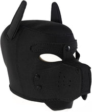 Fixxx - Hondenmasker - Puppy Hood - Zwart-Erotiekvoordeel.nl