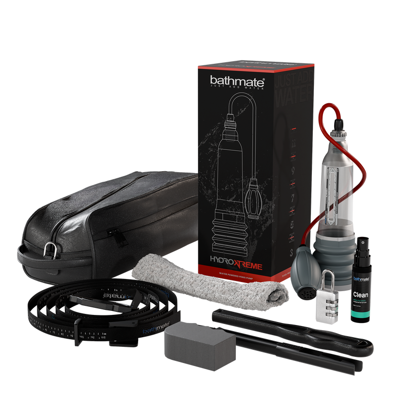 Bathmate - HydroXtreme 7 - Alleen pomp - Rood/Grijs/Transparant-Erotiekvoordeel.nl