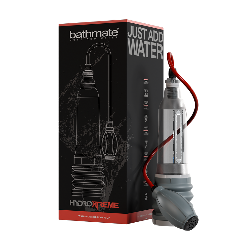 Bathmate - HydroXtreme 7 - Alleen pomp - Rood/Grijs/Transparant-Erotiekvoordeel.nl