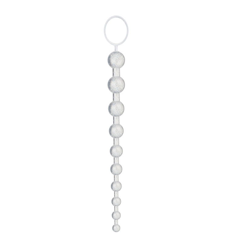 Being Fetish - Anaal Kralen - 32,5 cm - PVC - Transparant-Erotiekvoordeel.nl