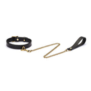 Liebe Seele - Crocodile Noir - Smalle Lederen Collar met Crocodile Print - Zwart-Erotiekvoordeel.nl