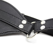 Smart Moves - Blinddoek met Decoratief Riempje - PU Leer - Zwart-Erotiekvoordeel.nl