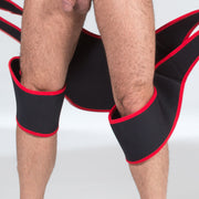 665 Leather - Neoprene Sling Band - Rood/Zwart