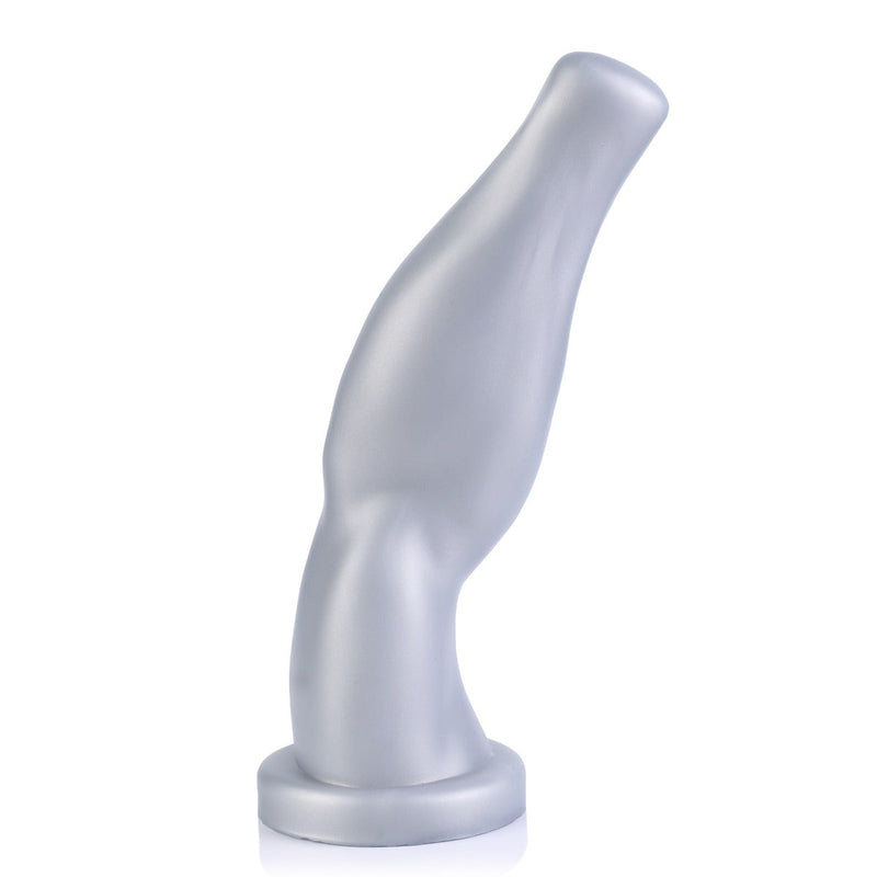 665 Liquid Silicone - Dildo - Arm Wrestler - Vac-U-Lock Compatibel - Zilver