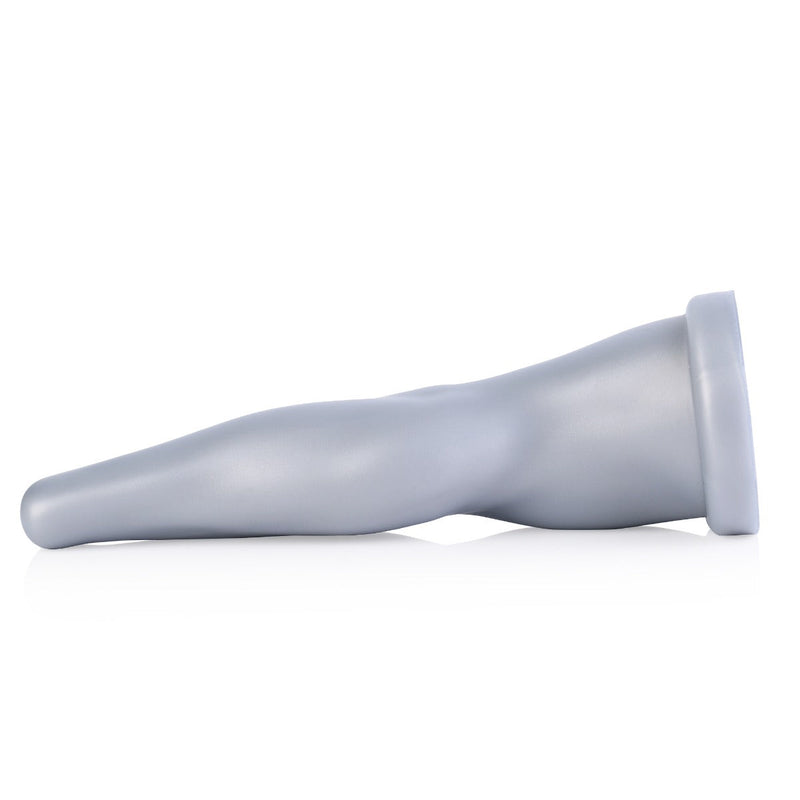 665 Liquid Silicone - Dildo - Arm Wrestler - Vac-U-Lock Compatibel - Zilver