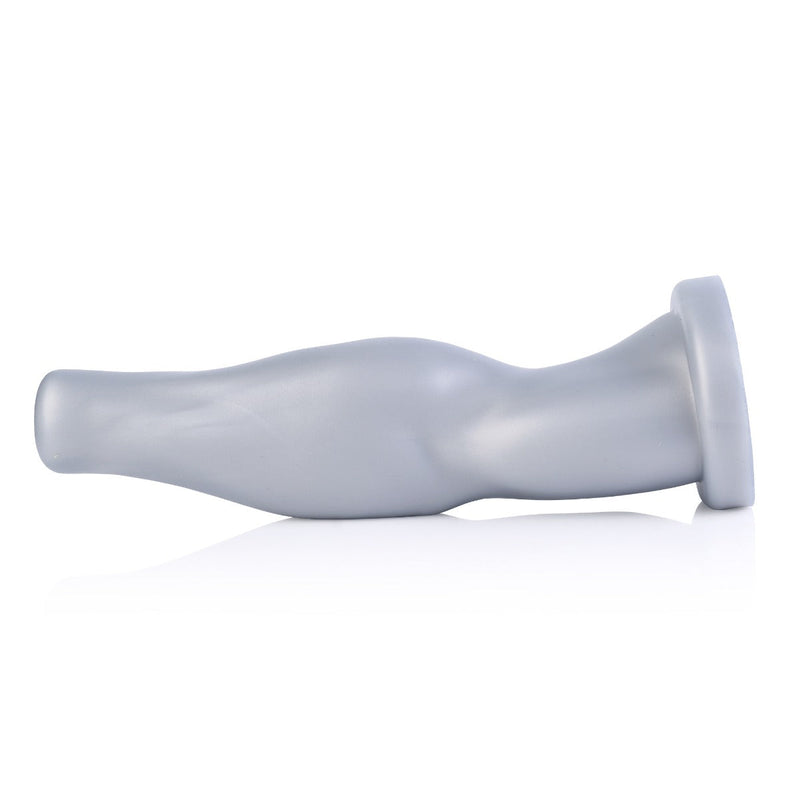665 Liquid Silicone - Dildo - Arm Wrestler - Vac-U-Lock Compatibel - Zilver